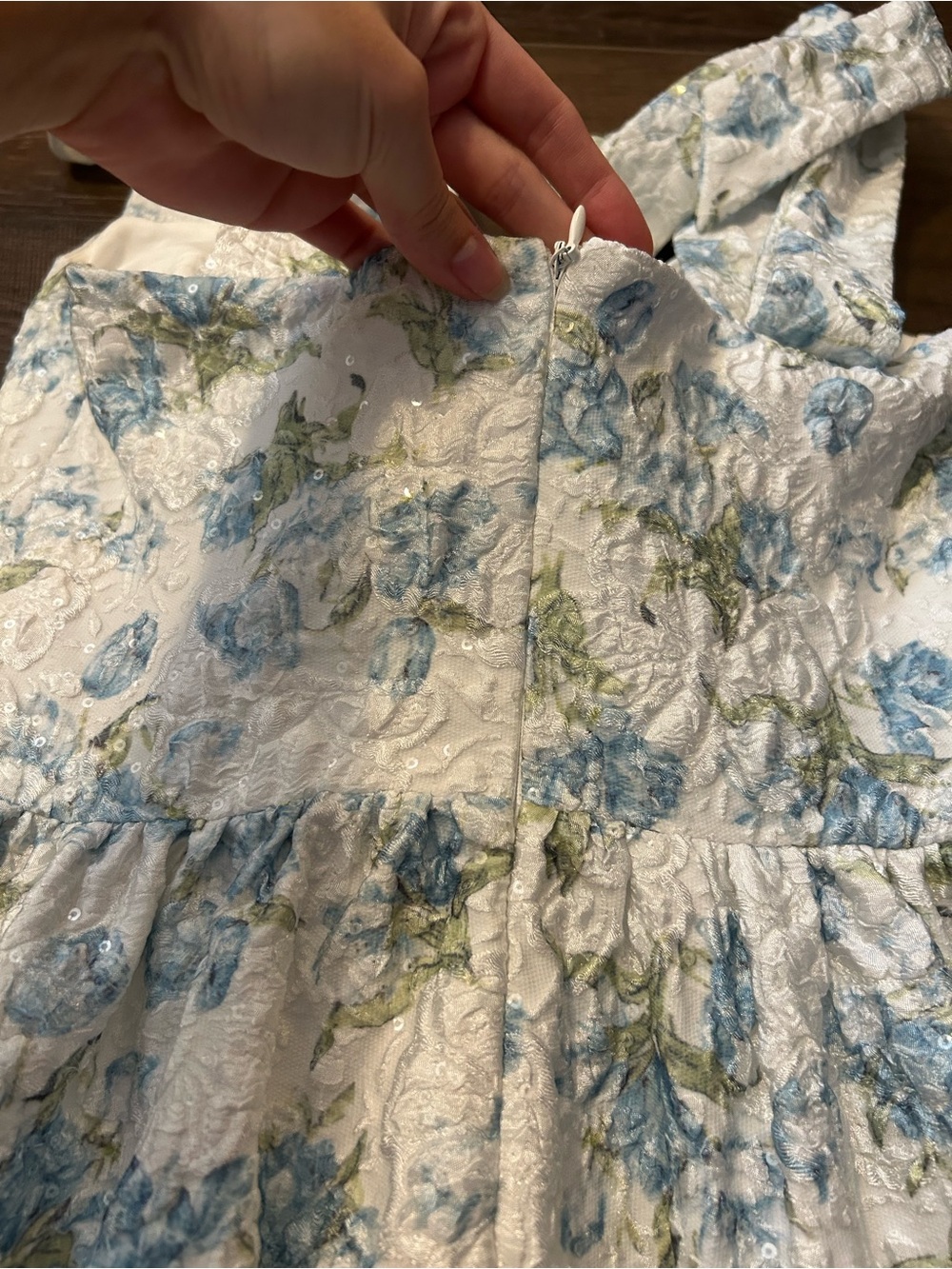 Altar'd State Blue and White Floral Dress - Picture 8 of 10